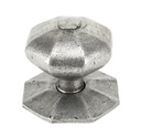 Pewter Octagonal Centre Door Knob - 83778