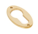 Polished Brass Oval Euro Escutcheon - 83815
