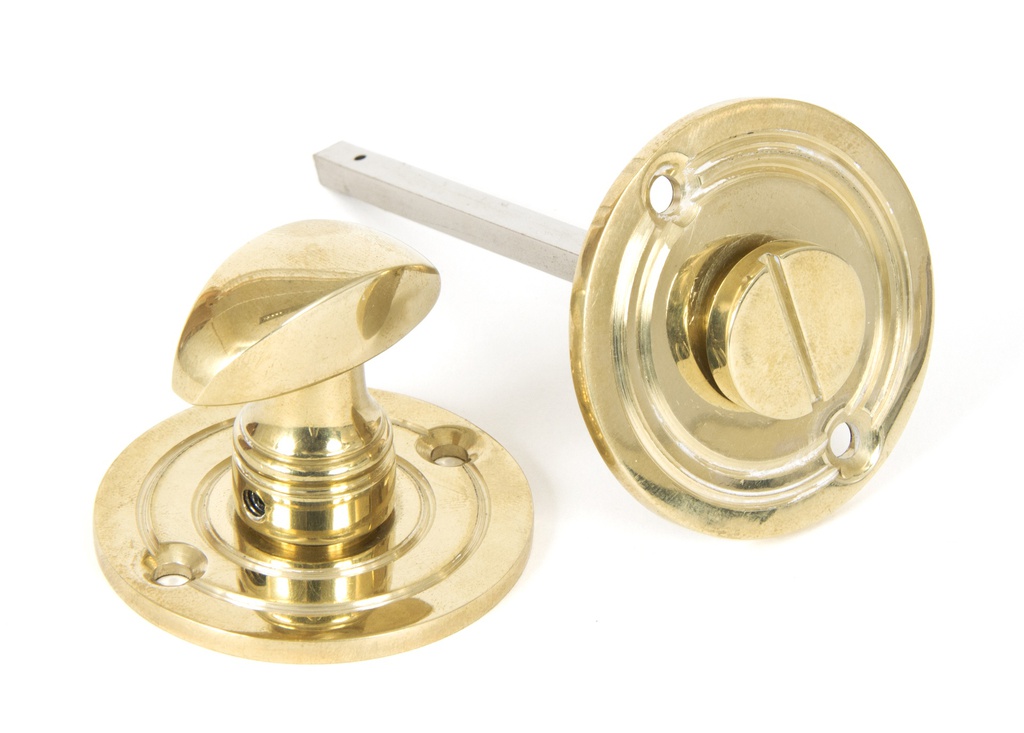Polished Brass Round Bathroom Thumbturn - 83825