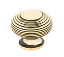 Aged Brass Beehive Cabinet Knob 40mm - 83866