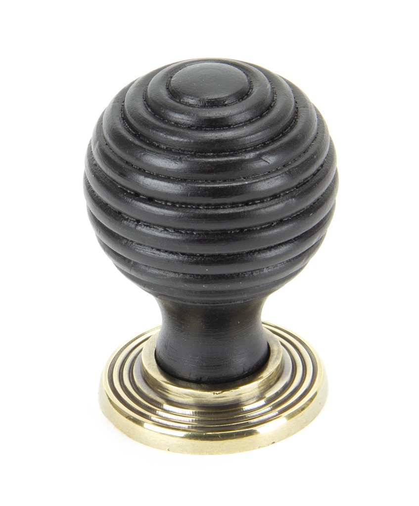 Ebony and AB Beehive Cabinet Knob 35mm - 83871