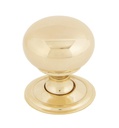 Polished Brass Mushroom Cabinet Knob 32mm - 83883