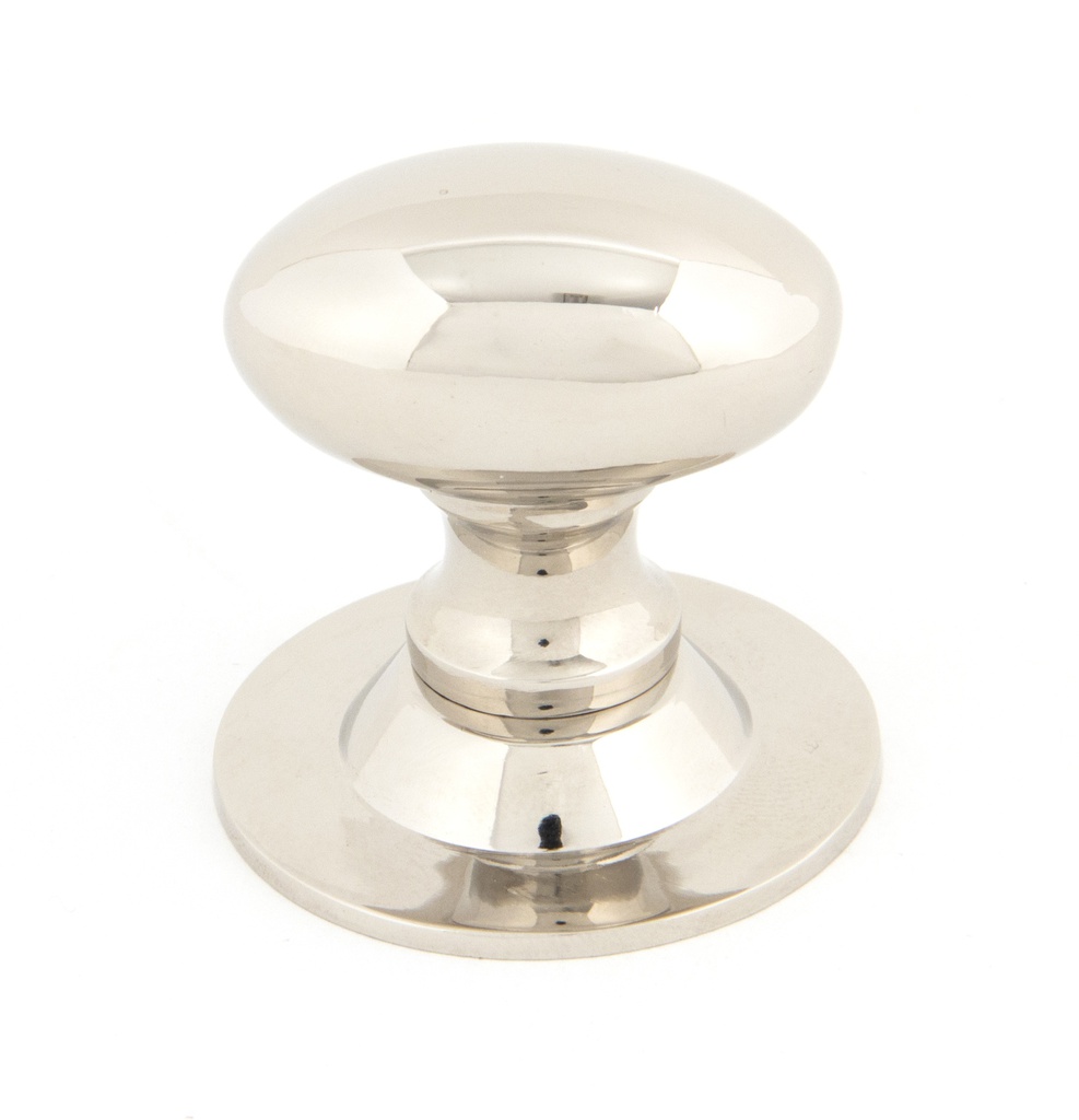 Polished Nickel Oval Cabinet Knob 33mm - 83886