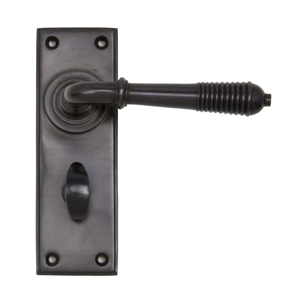 Aged Bronze Reeded Lever Bathroom Set - 83955