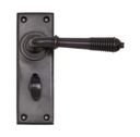 Aged Bronze Reeded Lever Bathroom Set - 83955
