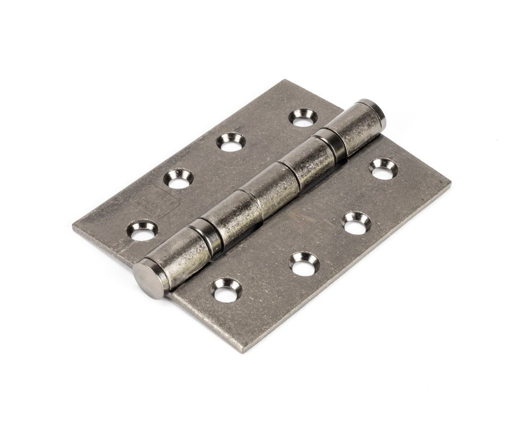 Pewter 4&quot; Ball Bearing Butt Hinge (Pair) ss - 90027