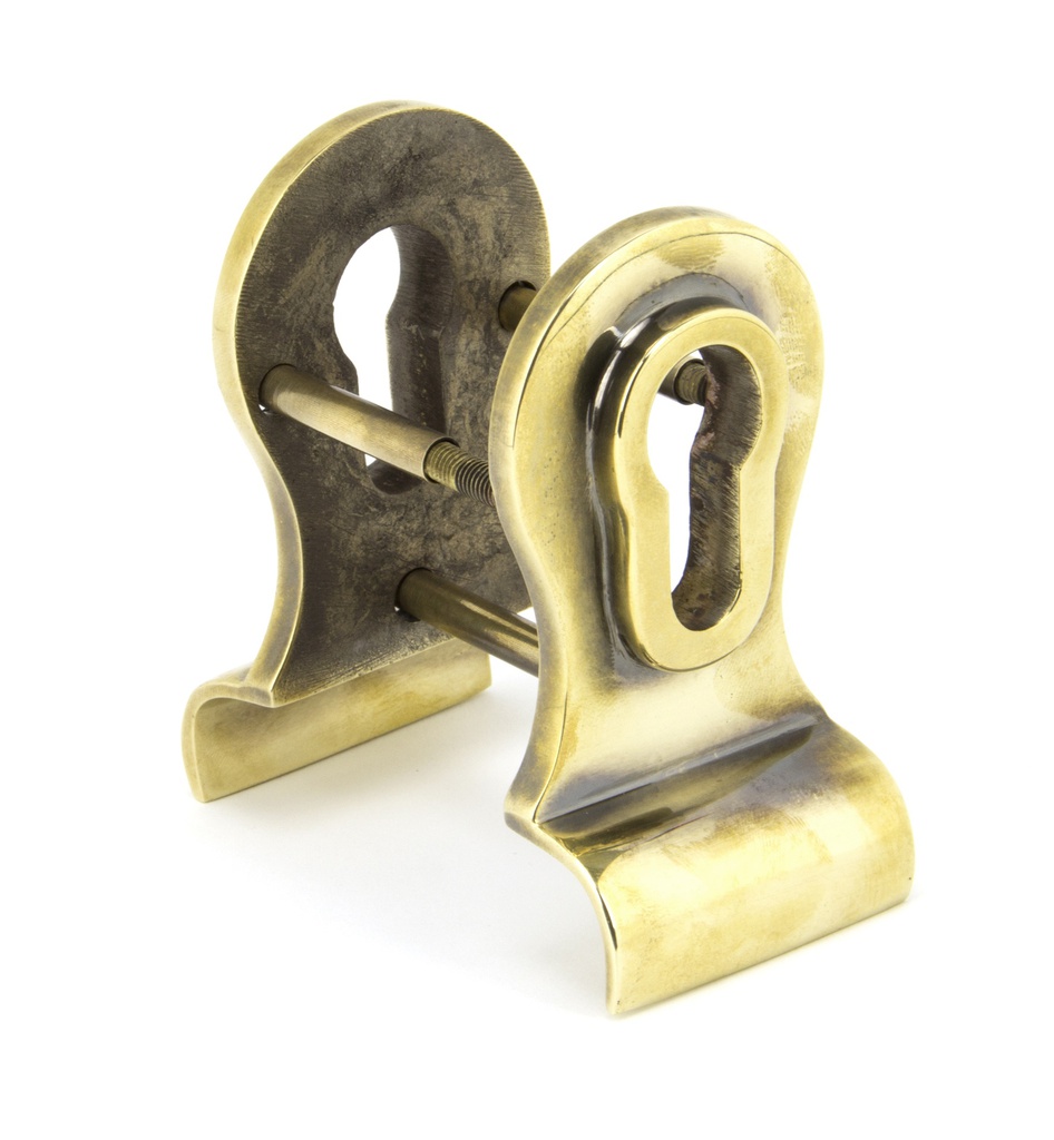 Aged Brass 50mm Euro Door Pull (Back to Back fixings) - 90065