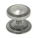 Pewter Art Deco Centre Door Knob - 90069