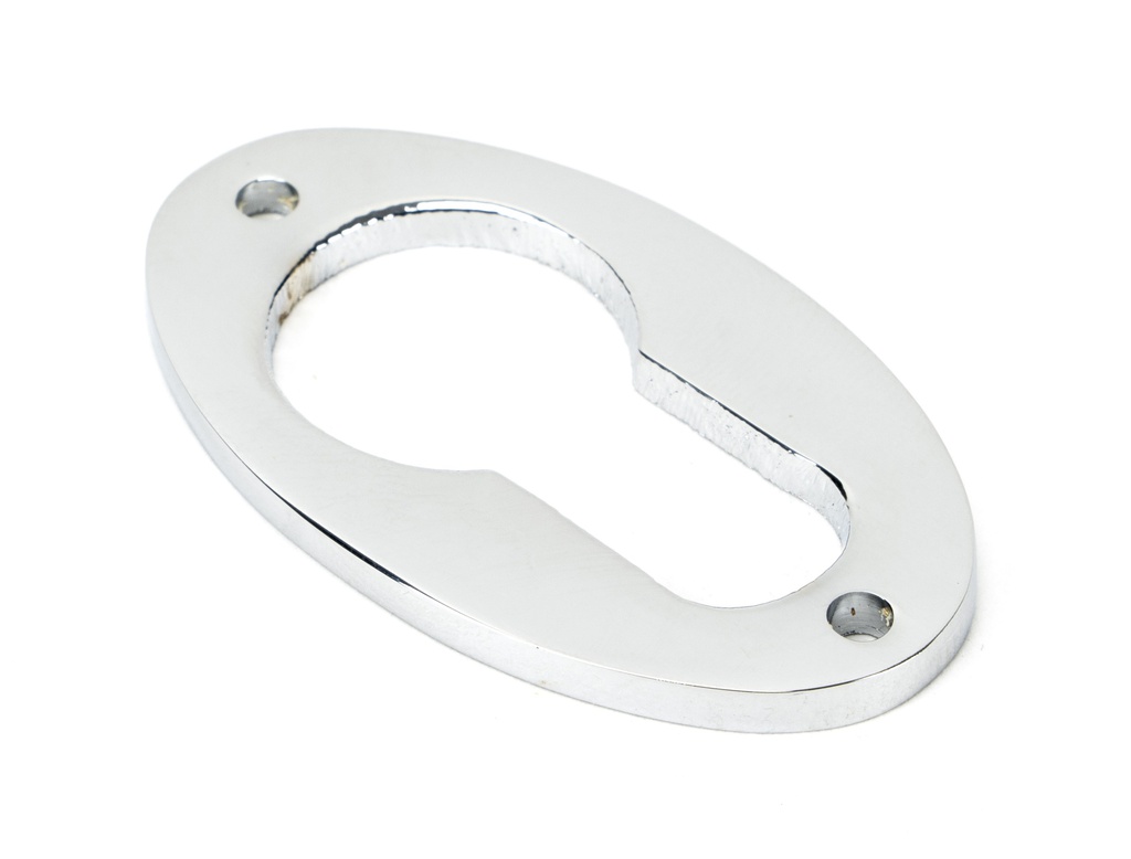 Polished Chrome Oval Euro Escutcheon - 90279