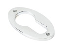 Polished Chrome Oval Euro Escutcheon - 90279