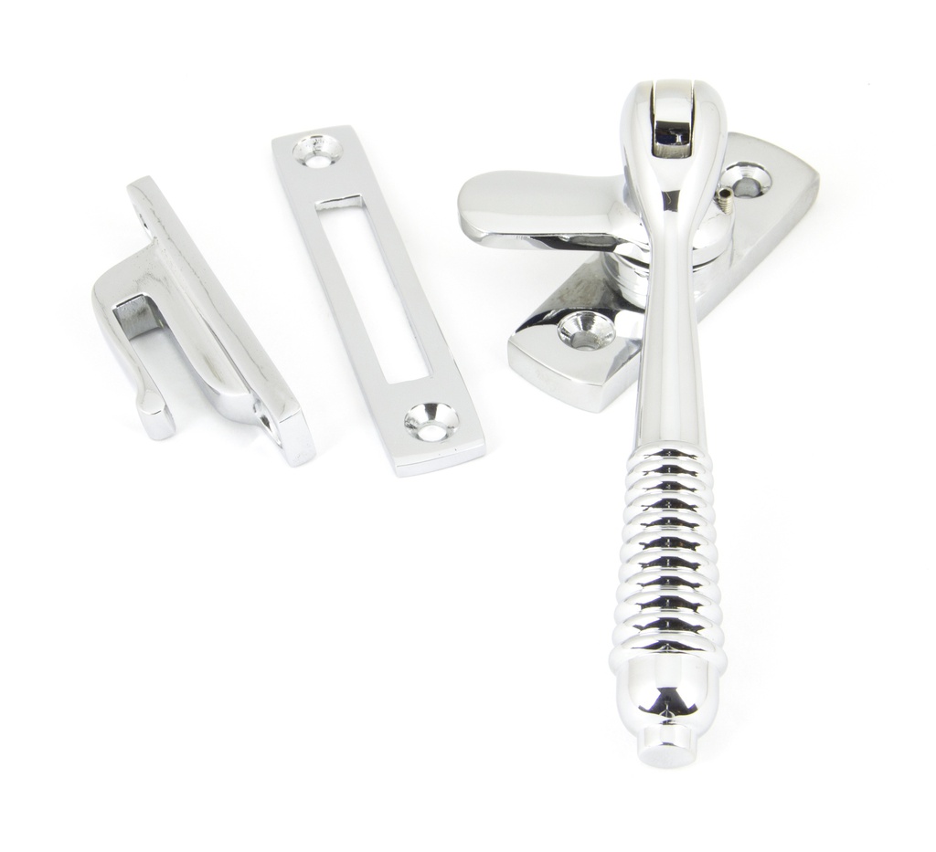 Polished Chrome Locking Reeded Fastener - 90329