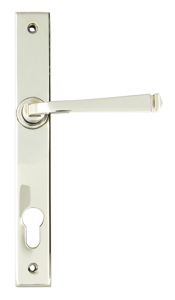 Polished Nickel Avon Slimline Lever Espag. Lock Set - 90356