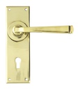 Aged Brass Avon Lever Lock Set - 90358