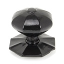 Black Octagonal Centre Door Knob - Internal - 90382