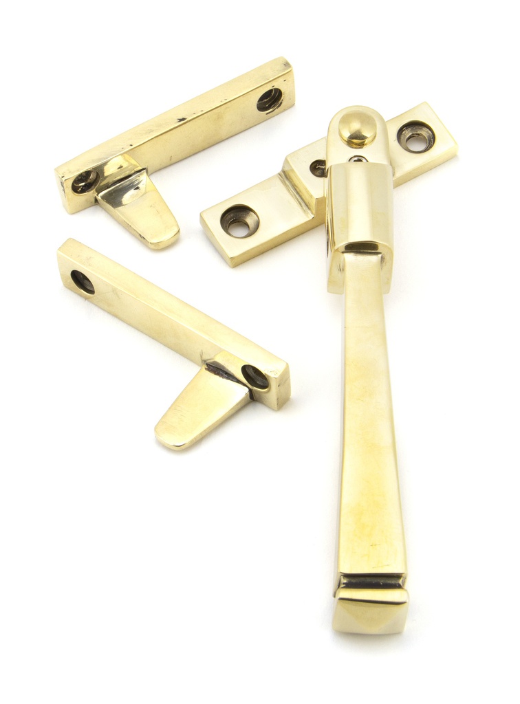 Aged Brass Night-Vent Locking Avon Fastener - 90411