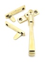 Aged Brass Night-Vent Locking Avon Fastener - 90411