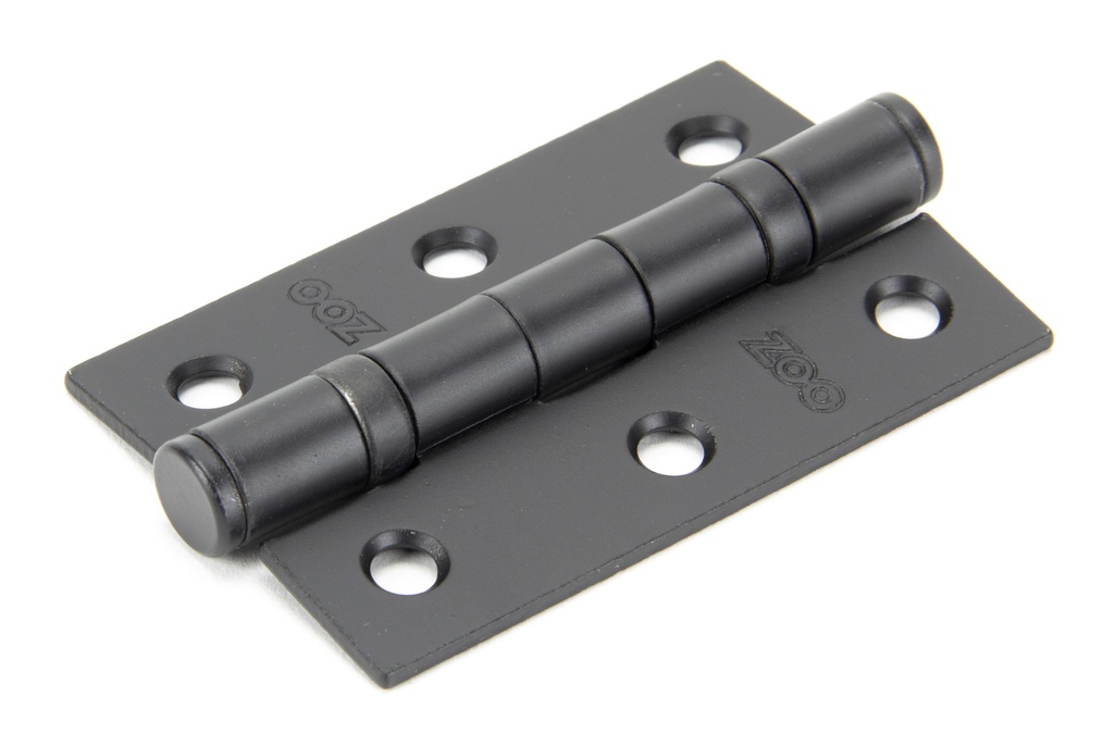 Black 3" Ball Bearing Butt Hinge (pair) - 91041