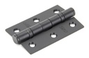 Black 3&quot; Ball Bearing Butt Hinge (pair) - 91041