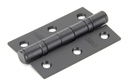 Black 3" Ball Bearing Butt Hinge (pair) - 91041