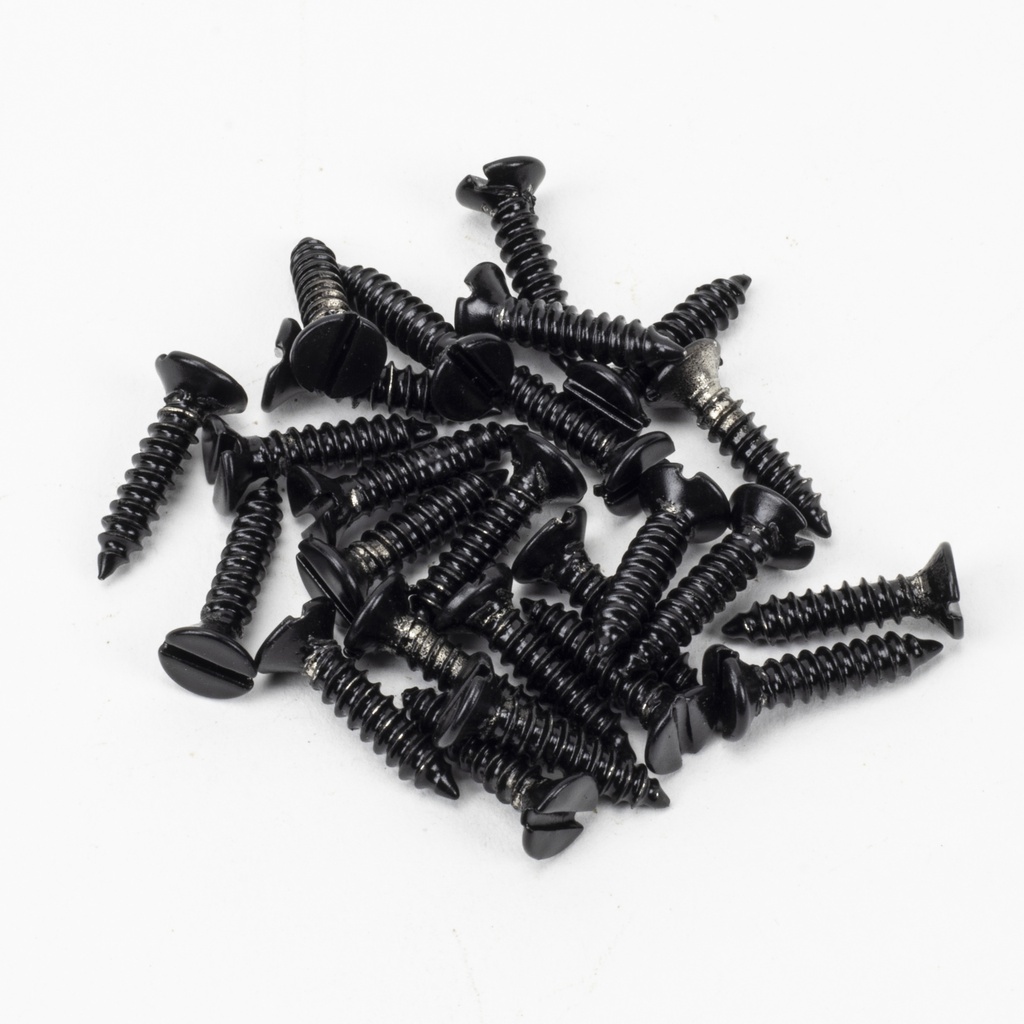 Black 8x¾&quot; Countersunk Raised Head Screws (25) - 91168