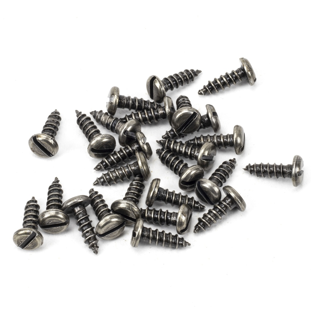 Pewter 8xÂ½&quot; Round Head Screws (25) - 91195