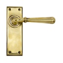 Aged Brass Newbury Lever Latch Set - 91415