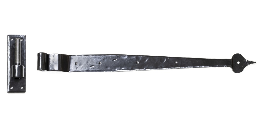 Black 24" Hook & Band Hinge - Cranked (pair) - 91473