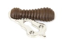 Rosewood &amp; Polished Nickel Beehive Escutcheon - 91534