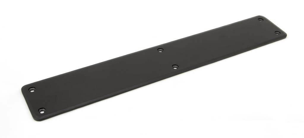 Black 400mm Plain Fingerplate - 91760