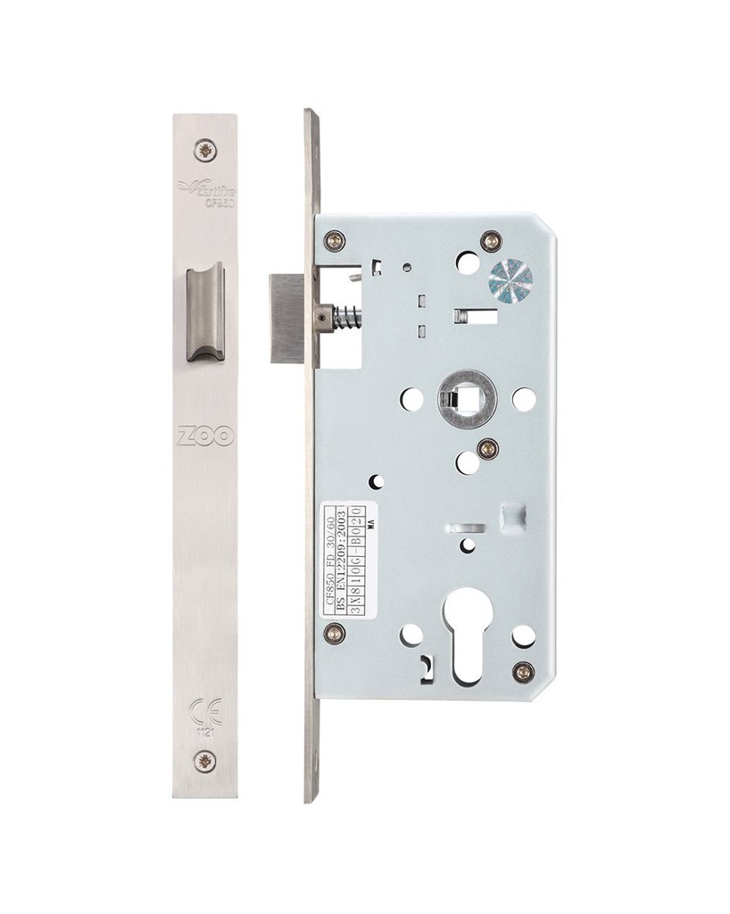 DIN Latch Case 55mm - Square Faceplate - SS