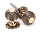 Polished Bronze Heavy Beehive Mortice/Rim Knob Set - 91926