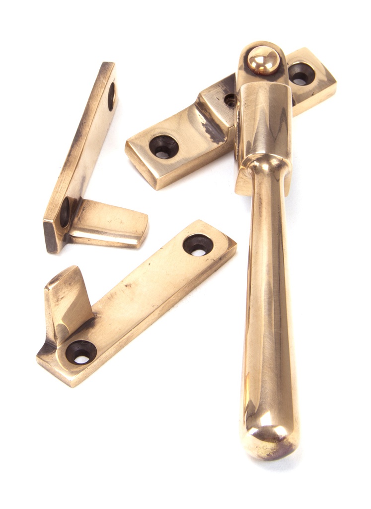 Polished Bronze Night-Vent Locking Newbury Fastener - 91952