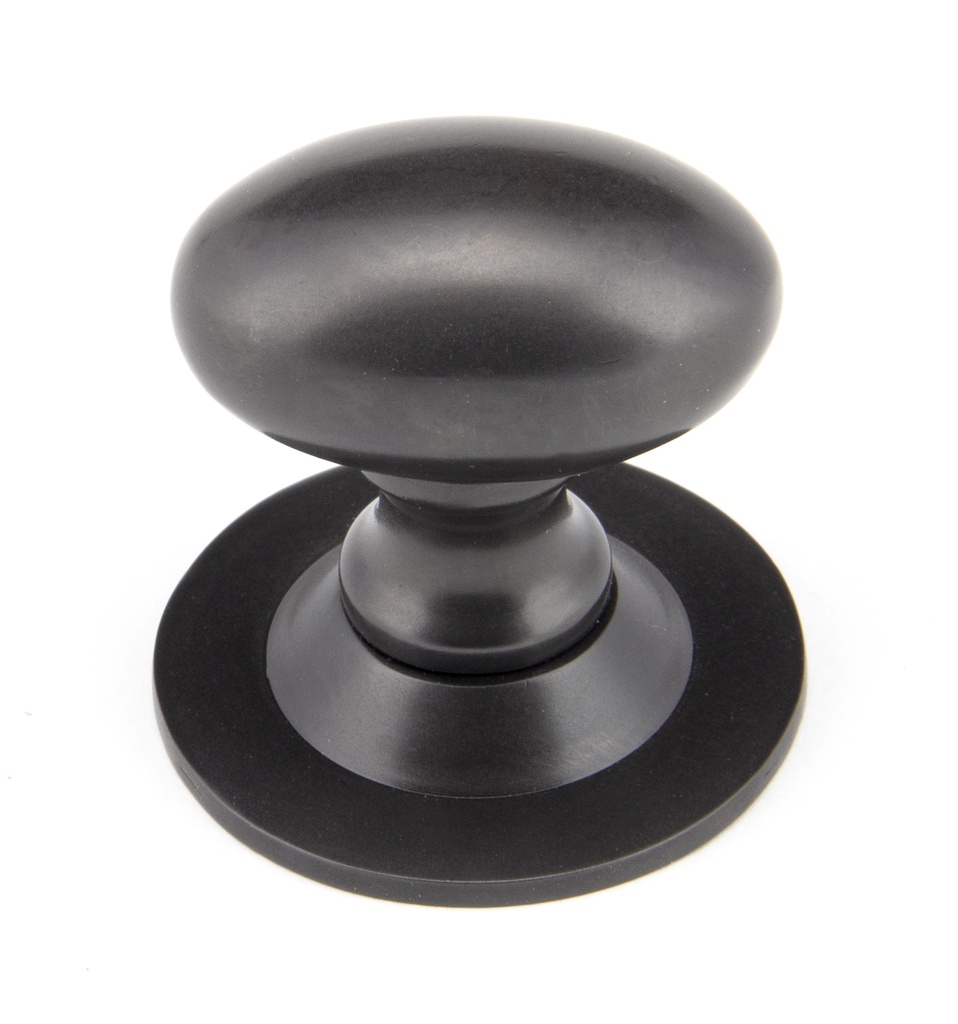 Aged Bronze Oval Cabinet Knob 33mm - 92036