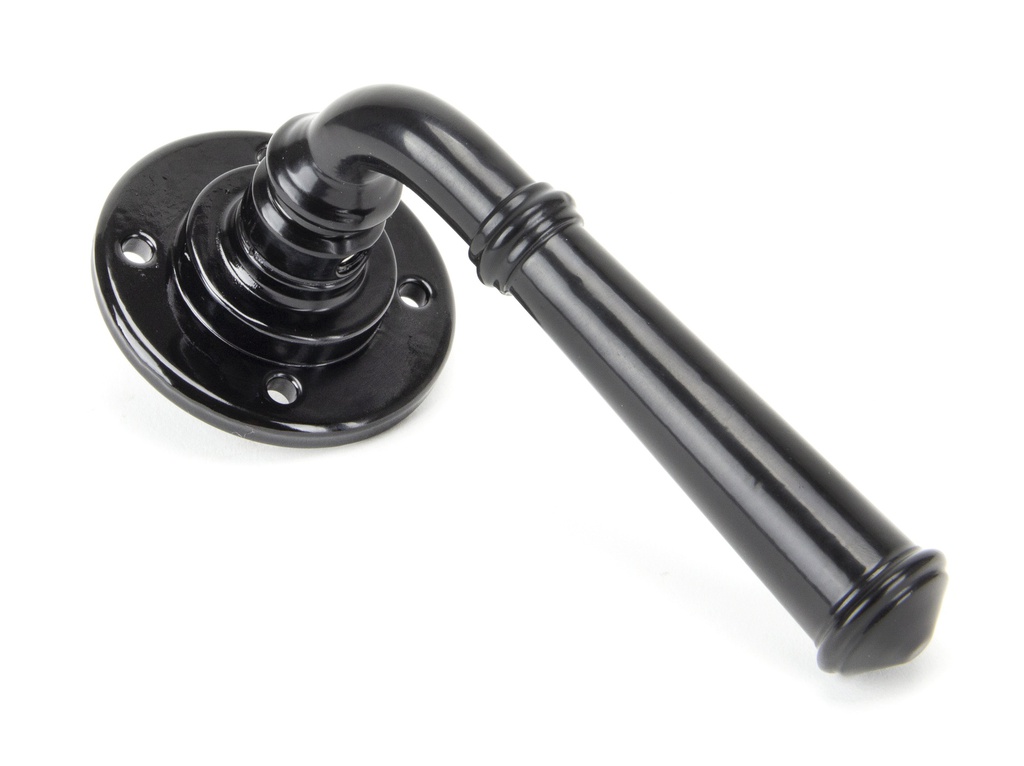 Black Regency Lever on Rose Set - 92056