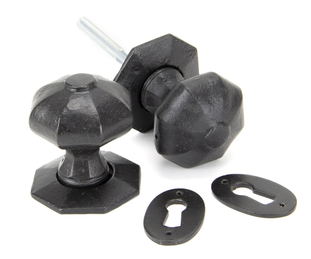 External Beeswax Octagonal Mortice/Rim Knob Set - 92064