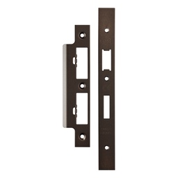 [B1250.109] Forend Strike &amp; Fixing Pack To Suit Architectural DIN Euro Sash/Bathroom Lock - Matt Bronze