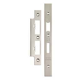 [B1250.700] Forend Strike &amp; Fixing Pack To Suit Architectural DIN Euro Sash/Bathroom Lock - Satin Stainless Steel