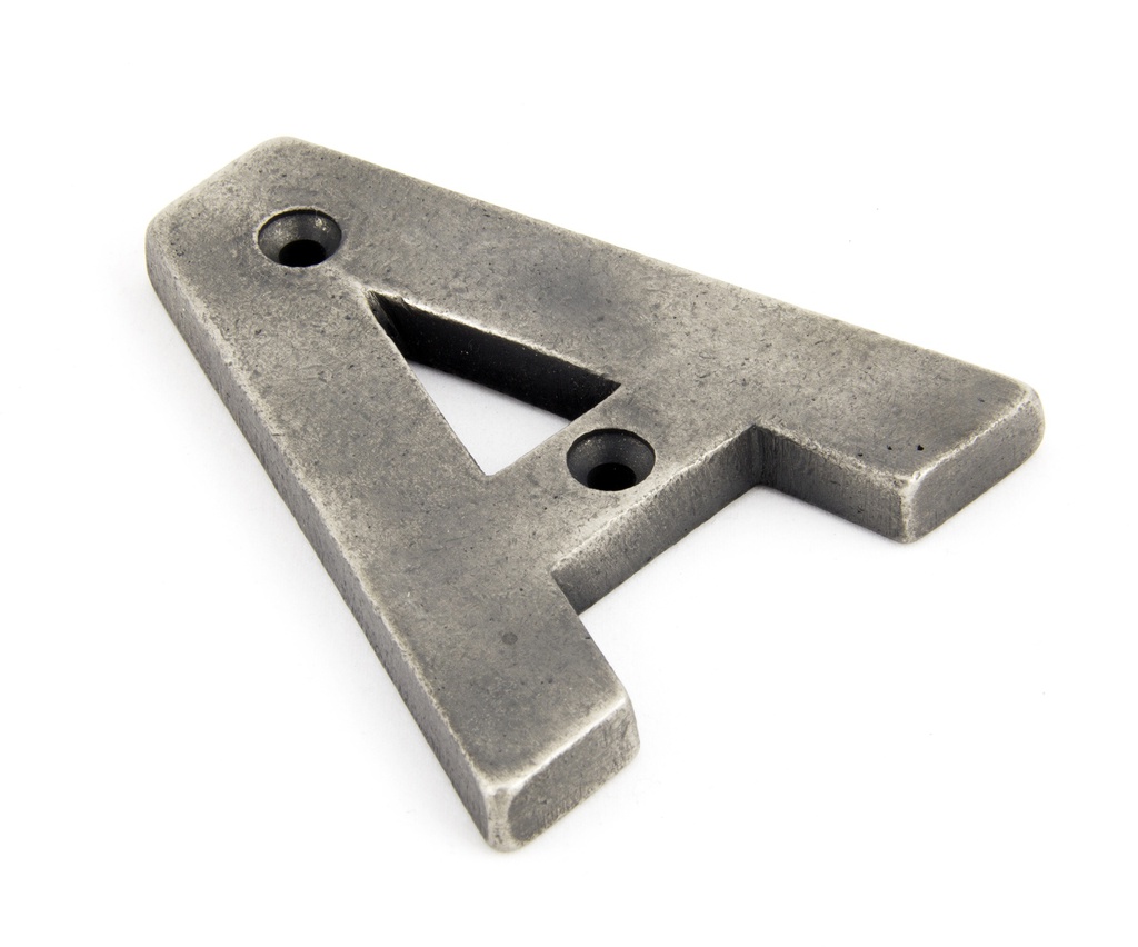 Antique Pewter Letter A - 83803A