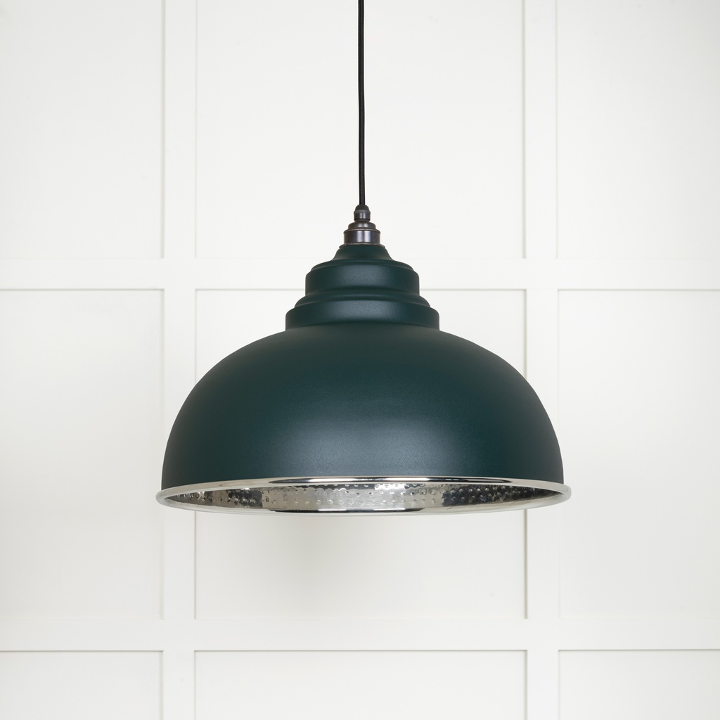 Hammered Nickel Harborne Pendant in Dingle - 45472DI