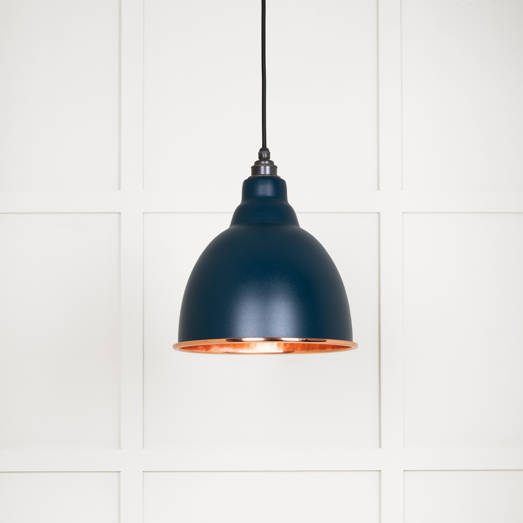 Hammered Copper Brindley Pendant in Dusk - 49500DU