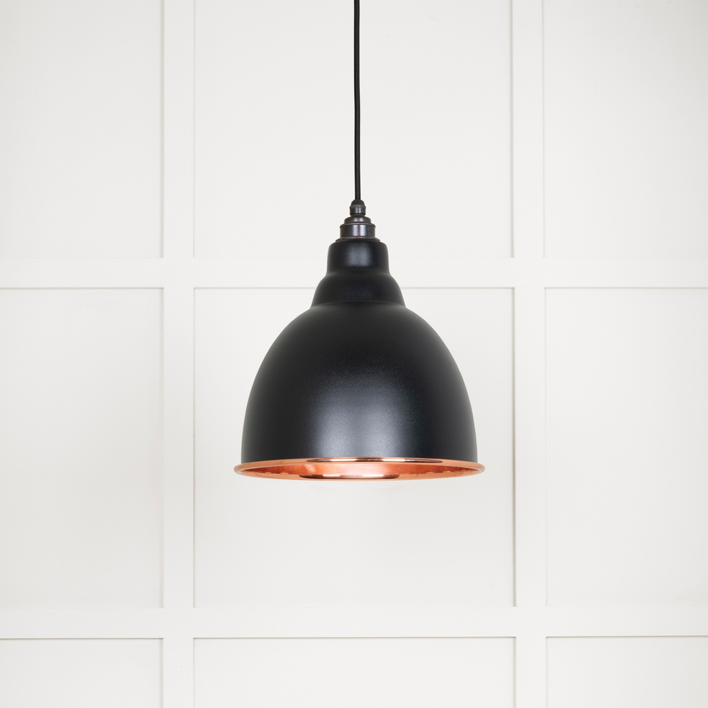 Smooth Copper Brindley Pendant in Elan Black - 49500SEB