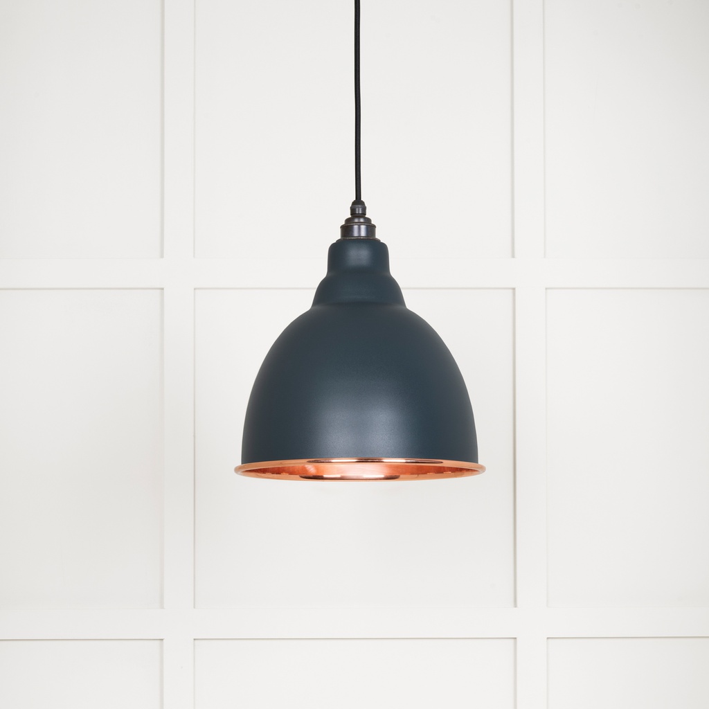 Smooth Copper Brindley Pendant in Soot - 49500SSO