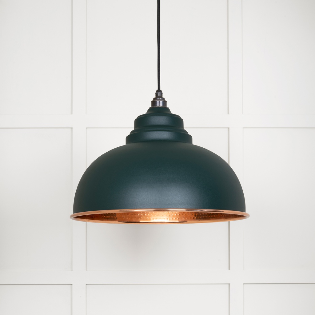 Hammered Copper Harborne Pendant in Dingle - 49501DI