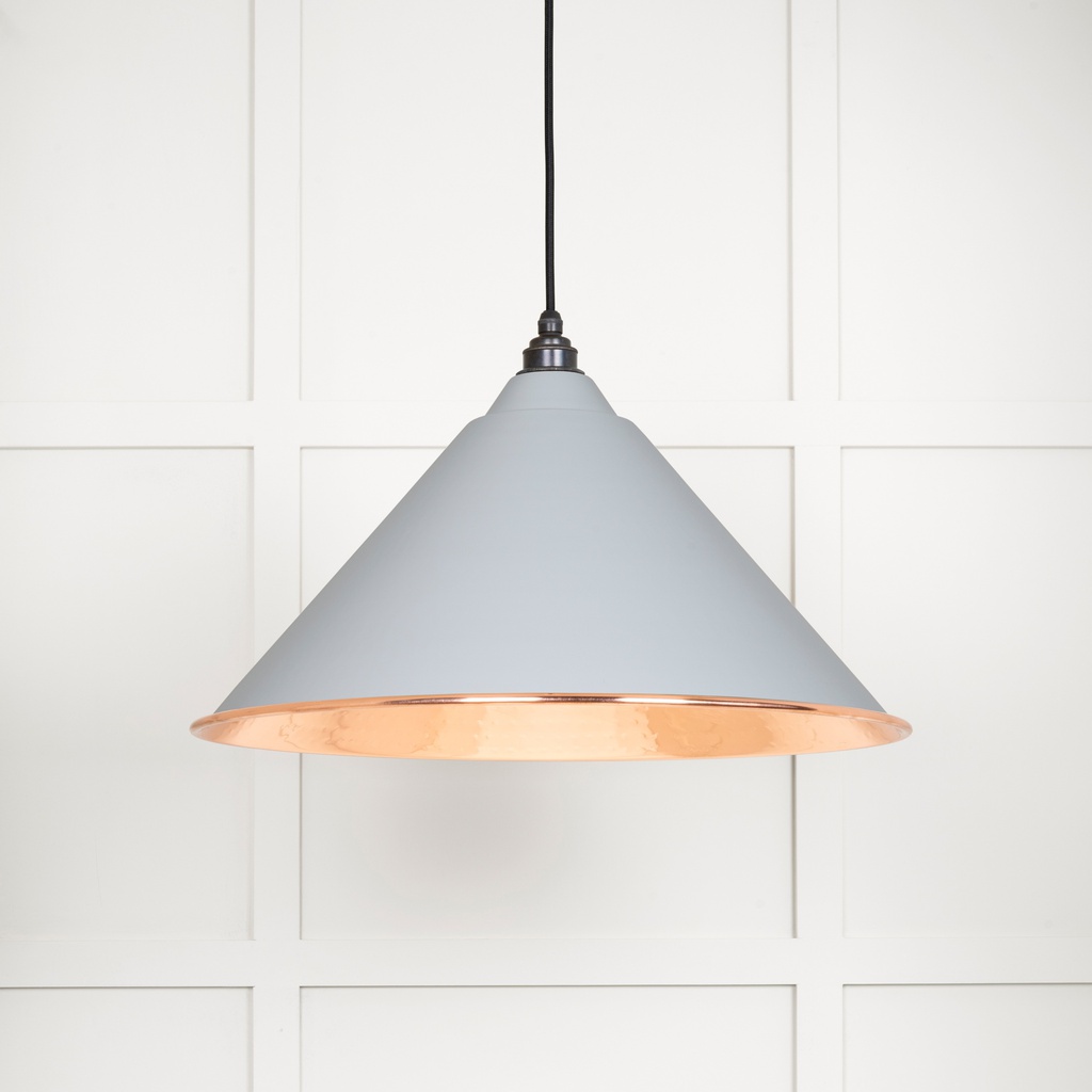 Hammered Copper Hockley Pendant in Birch - 49503BI