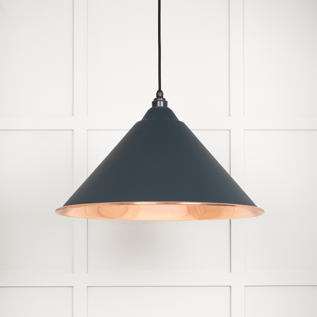 Smooth Copper Hockley Pendant in Soot - 49503SSO
