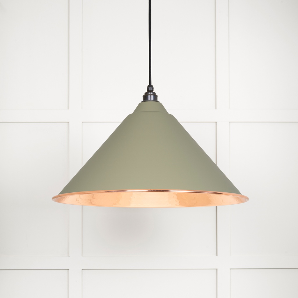 Hammered Copper Hockley Pendant in Tump - 49503TU