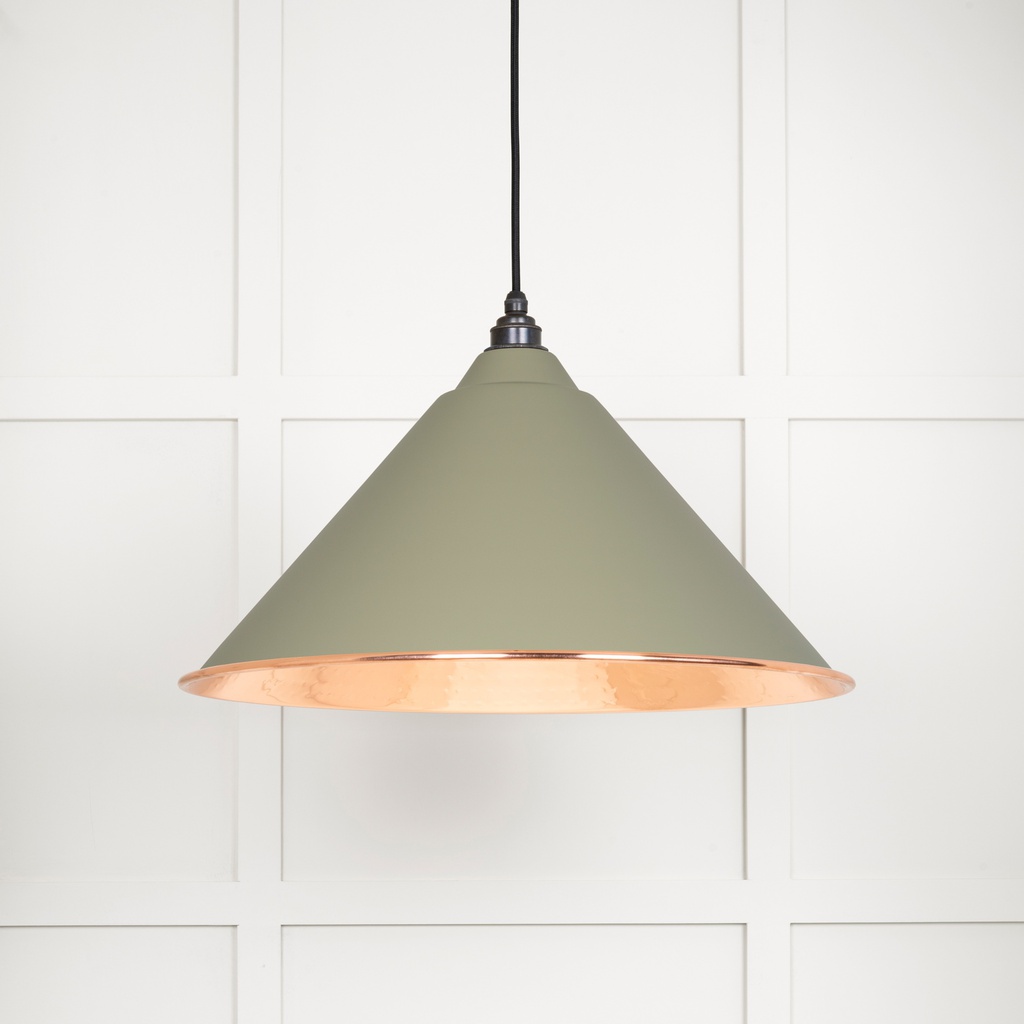 Hammered Copper Hockley Pendant in Tump - 49503TU