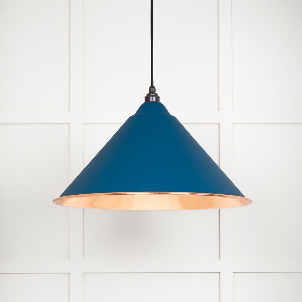 Hammered Copper Hockley Pendant in Upstream - 49503U