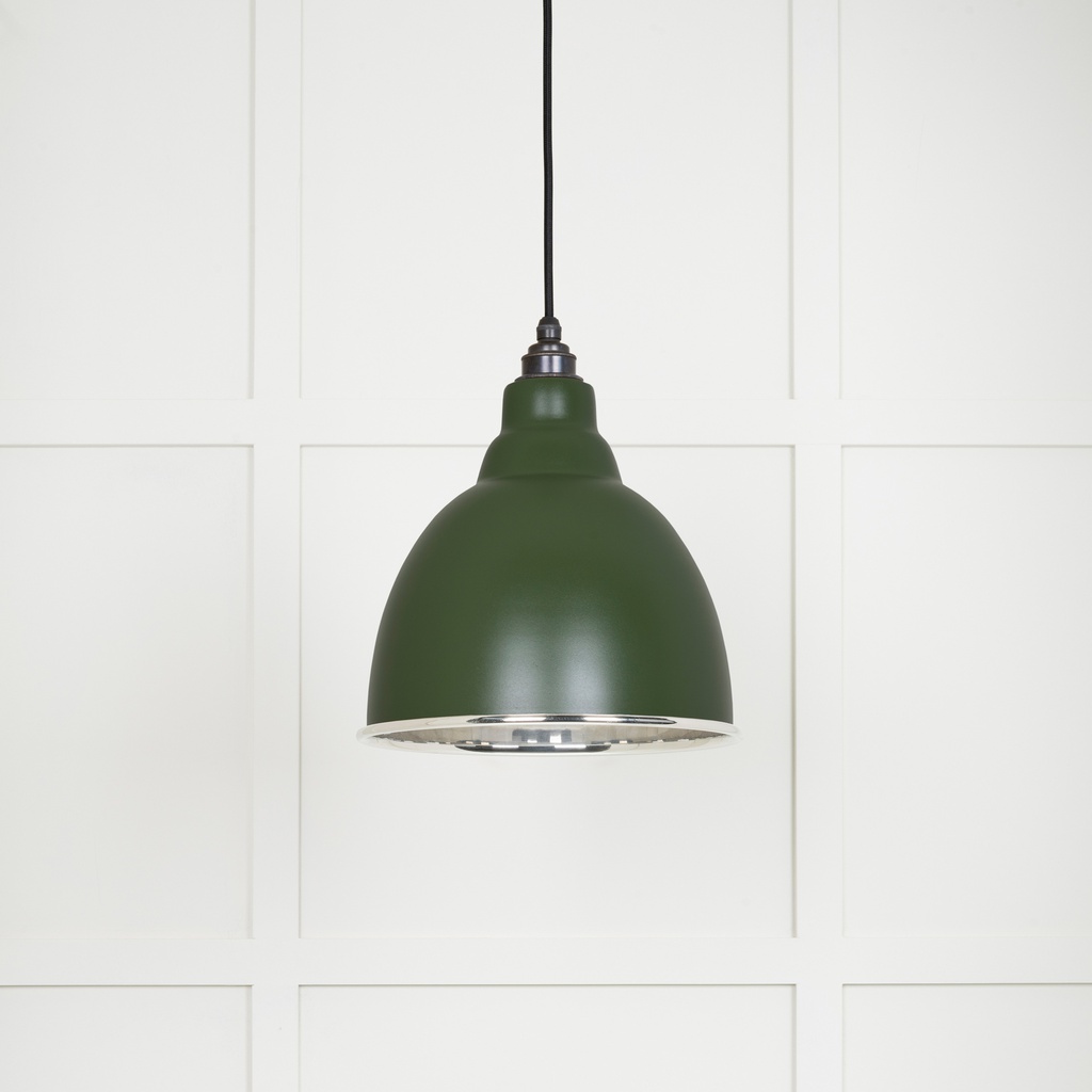 Smooth Nickel Brindley Pendant in Heath - 49504H