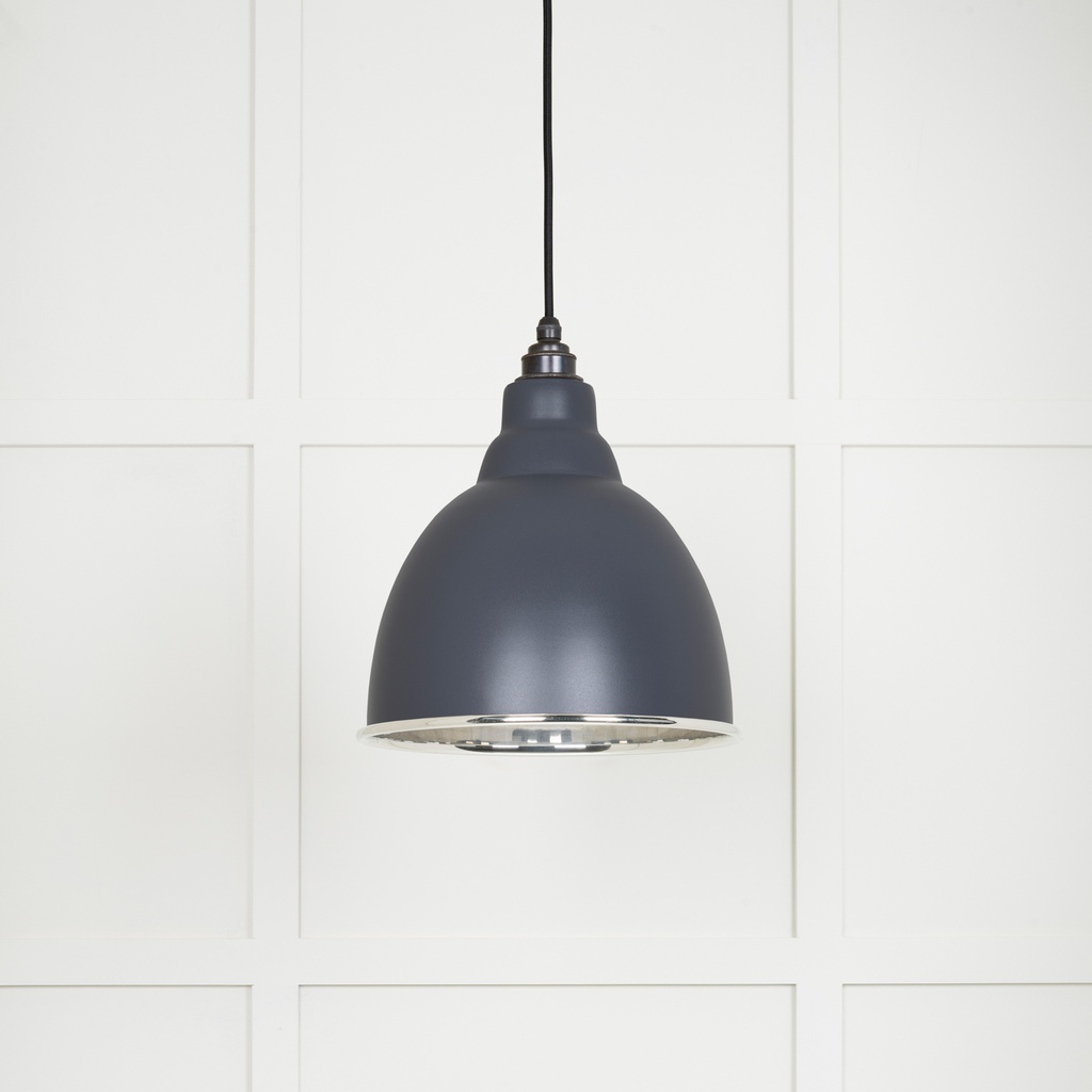 Smooth Nickel Brindley Pendant in Slate - 49504SL